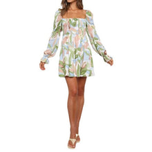 Load image into Gallery viewer, One Shoulder Flower Dress