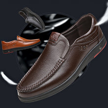 Load image into Gallery viewer, Men's Leather Soft Insole Casual Business Slippers