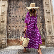 Load image into Gallery viewer, Puff Sleeve Beach Dress