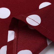 Load image into Gallery viewer, Polka Dot Waist V-Neck Dress