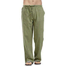 Load image into Gallery viewer, Men's Linen Large Size Pocket Trousers