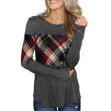 Load image into Gallery viewer, Paneled Color Contrast Long Sleeve T-Shirt