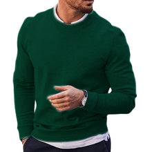 Load image into Gallery viewer, Pullover Solid Crew Neck Waffle Knit Sweater