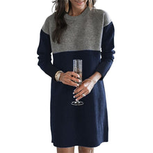 Load image into Gallery viewer, Paneled Long-sleeve Dress