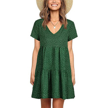 Load image into Gallery viewer, V-neck Polka-dot Dress