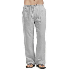 Load image into Gallery viewer, Men's Linen Large Size Pocket Trousers