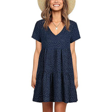 Load image into Gallery viewer, V-neck Polka-dot Dress