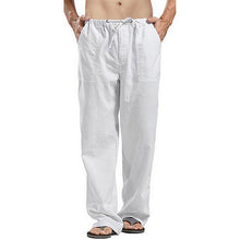 Load image into Gallery viewer, Men's Linen Large Size Pocket Trousers