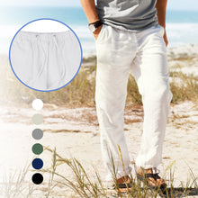 Load image into Gallery viewer, Men's Linen Large Size Pocket Trousers