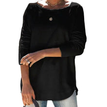 Load image into Gallery viewer, Round Neck Solid Color Casual T-shirt