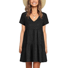 Load image into Gallery viewer, V-neck Polka-dot Dress