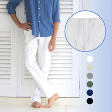 Load image into Gallery viewer, Men's Linen Large Size Pocket Trousers
