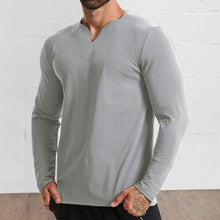 Load image into Gallery viewer, V-neck Long-sleeved T-shirt