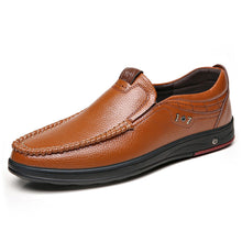 Load image into Gallery viewer, Men's Leather Soft Insole Casual Business Slippers