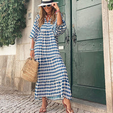 Load image into Gallery viewer, Puff Sleeve Beach Dress