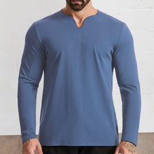 Load image into Gallery viewer, V-neck Long-sleeved T-shirt