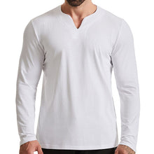 Load image into Gallery viewer, V-neck Long-sleeved T-shirt