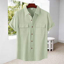 Load image into Gallery viewer, Men's Linen Short Sleeve Shirt
