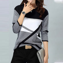 Load image into Gallery viewer, Women Long Sleeve Cute Crew Neck Sweatshirt