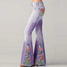 Load image into Gallery viewer, Fashion Ombre Floral Print Wide Leg Pants