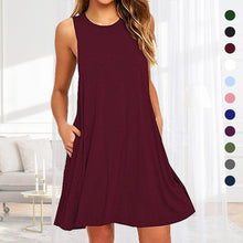 Load image into Gallery viewer, Sleeveless Pocket Multicolor Dress