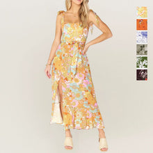 Load image into Gallery viewer, Sling Slit Floral Dress