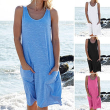 Load image into Gallery viewer, Women's Tank Top Vest Soild Pocket Daily Dress