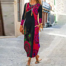 Load image into Gallery viewer, Ethnic Print Long Sleeve Dress