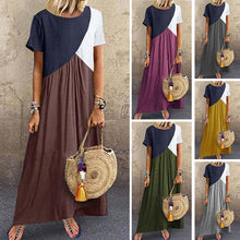 Load image into Gallery viewer, Multicolor Panel Dress