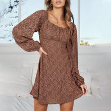 Load image into Gallery viewer, Long Sleeve Leopard Print Dress