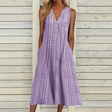 Load image into Gallery viewer, Sleeveless V-Neck Dress