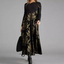Load image into Gallery viewer, Printed Long Sleeve Slim Fit Dress