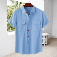 Load image into Gallery viewer, Men's Linen Short Sleeve Shirt