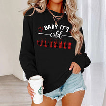 Load image into Gallery viewer, Baby It's Cold Track Sweatshirt