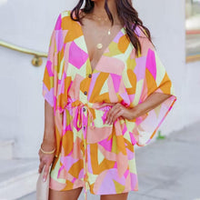 Load image into Gallery viewer, Sexy V-Neck Elastic Waist Dress