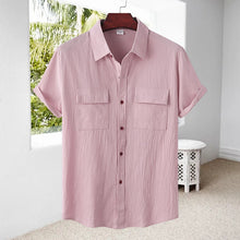 Load image into Gallery viewer, Men's Linen Short Sleeve Shirt