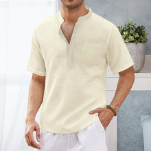 Load image into Gallery viewer, Summer Men's Hippie Casual Pocket Short Sleeve Beach T-Shirt