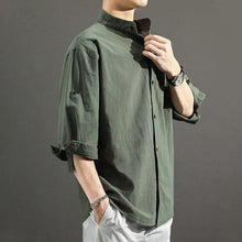 Load image into Gallery viewer, Solid Color Loose Casual Men's Shirt