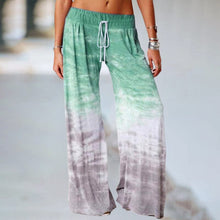 Load image into Gallery viewer, Loose Ombre Print Yoga Wide-Leg Jogger Pants