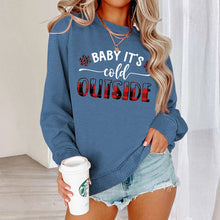 Load image into Gallery viewer, Baby It's Cold Track Sweatshirt
