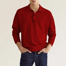 Load image into Gallery viewer, Men's Casual Loose Lapel Long Sleeve Polo Shirt