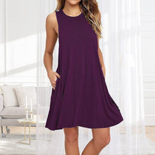Load image into Gallery viewer, Sleeveless Pocket Multicolor Dress