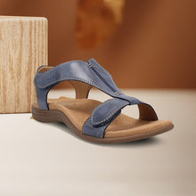Load image into Gallery viewer, Platform Wedge Velcro Strap Sandals