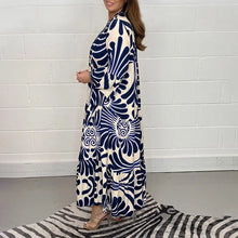 Load image into Gallery viewer, Printed Button Up Maxi Dress