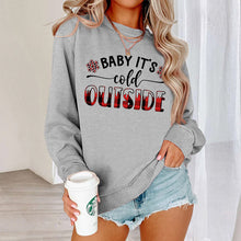 Load image into Gallery viewer, Baby It's Cold Track Sweatshirt