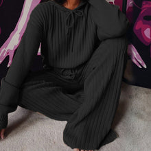 Load image into Gallery viewer, Long Sleeve Loose Hooded Casual 2 Piece Set