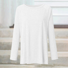 Load image into Gallery viewer, Round Neck Long Sleeve Oversized T-Shirt