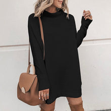 Load image into Gallery viewer, Mid Collar Sweater Dress