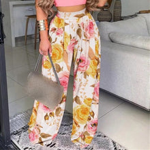 Load image into Gallery viewer, Floral Print Track Pants