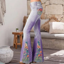 Load image into Gallery viewer, Fashion Ombre Floral Print Wide Leg Pants